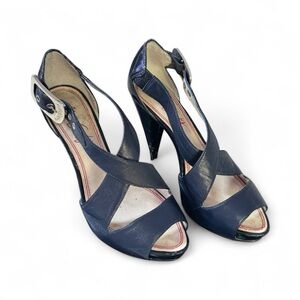 Miss Sixty Navy Blue Strappy Heels